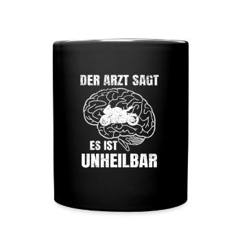 Incurable Motorcycle Mopped Motor Race Mopped Speed - Full Colour Mug - black - Front