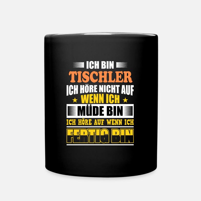 Tischler - Tasse einfarbig - Schwarz