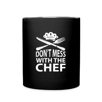 Chef Grill Master GrillIng Cooking Grill Cook - Full Colour Mug - black - Front