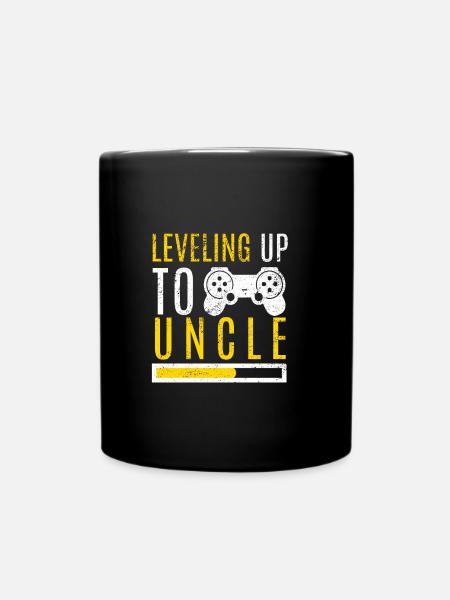 Level Up Uncle Family Nevhew Enfant Grossesse - Mug uni - noir