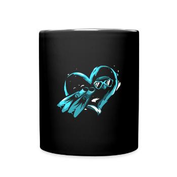 Diver Diving Diving Equipment Hobby Gift - Full Colour Mug - black - Front