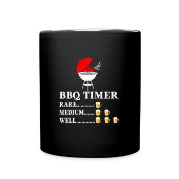 Steak Roast BBQ BBQ Beer Quote Funny Grill - Full Colour Mug - black - Front
