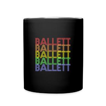 Ballett - Tasse einfarbig - Schwarz - Vorne