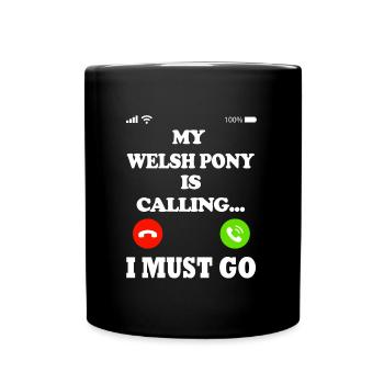Mon poney Welsh appelle - Mug uni - noir - Devant