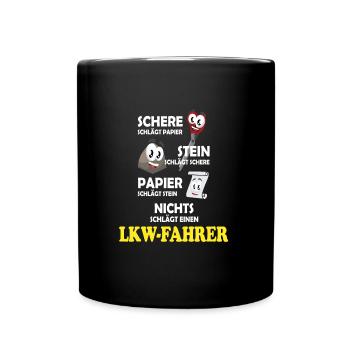 Truck driver - Full Colour Mug - black - Front