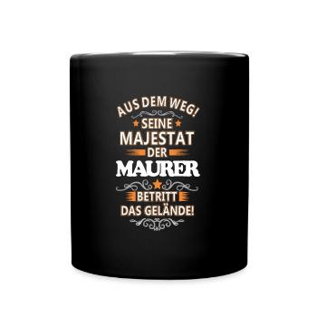maçon - Mug uni - noir - Devant