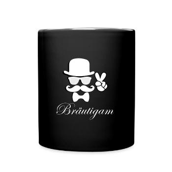 Bräutigam - Tasse einfarbig - Schwarz - Vorne