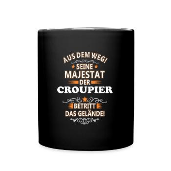 Der Croupier - Tasse einfarbig - Schwarz - Vorne