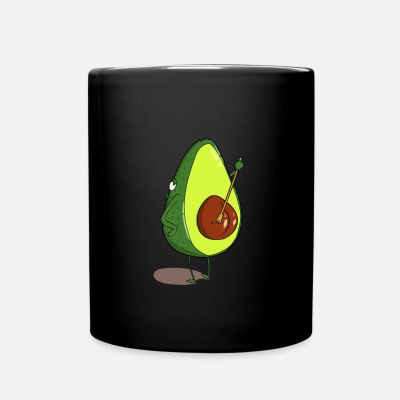 Avocado - Tasse einfarbig - Schwarz