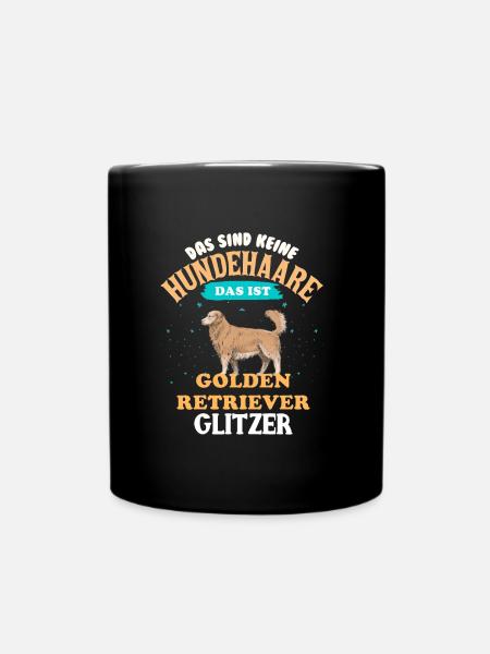 Golden Retriever - Tasse einfarbig - Schwarz