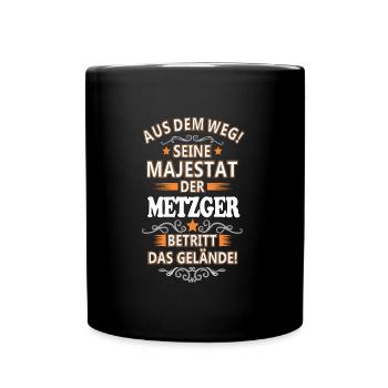 Metzger - Tasse einfarbig - Schwarz - Vorne