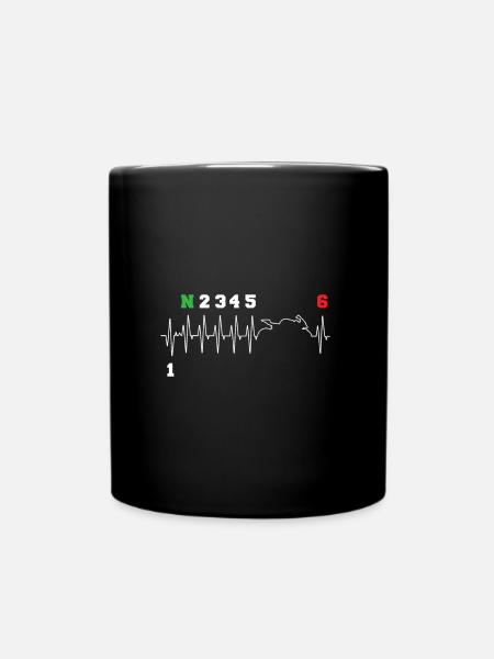 Moto cardio-vitesse vitesse vitesse vélo - Mug uni - noir