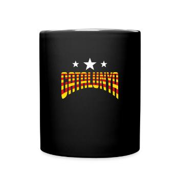 Catalogne - Mug uni - noir - Devant