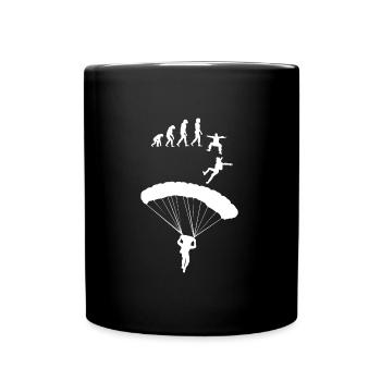 Skydiving Evolution Skydiver - Full Colour Mug - black - Front