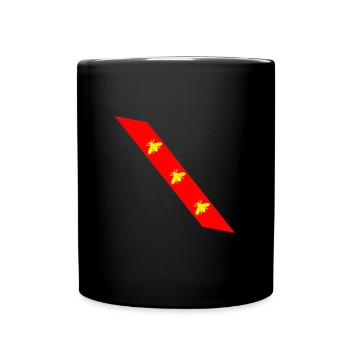 flag of elba napoleon bonaparte - Full Colour Mug - black - Front