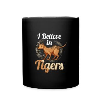 Tasmanischer Tiger - Tasse einfarbig - Schwarz - Vorne
