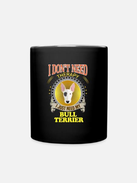 Bull Terrier - Full Colour Mug - black