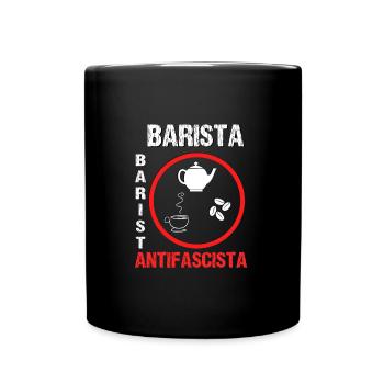 Barista Barista Antifascista - Mug uni - noir - Devant