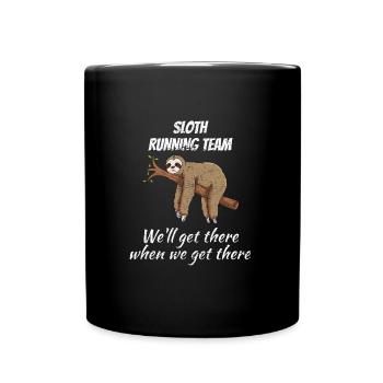 Paresseux paresseux de l'équipe de course - Mug uni - noir - Devant