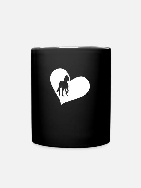 Chevaux chevaux - Mug uni - noir