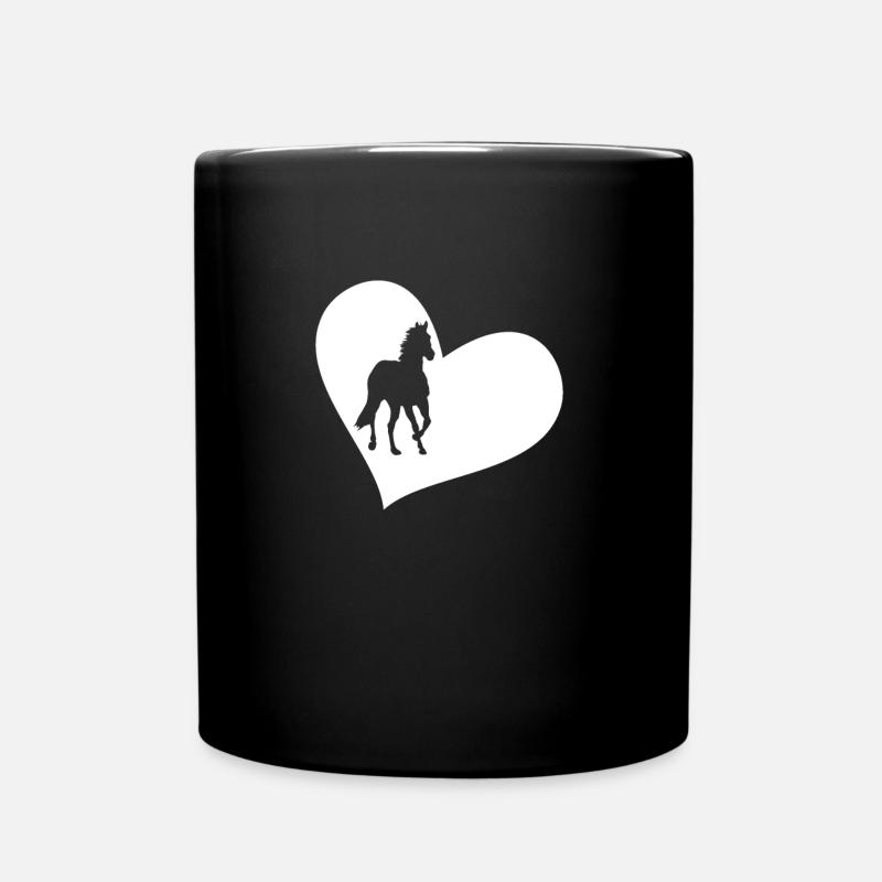 Chevaux chevaux - Mug uni - noir