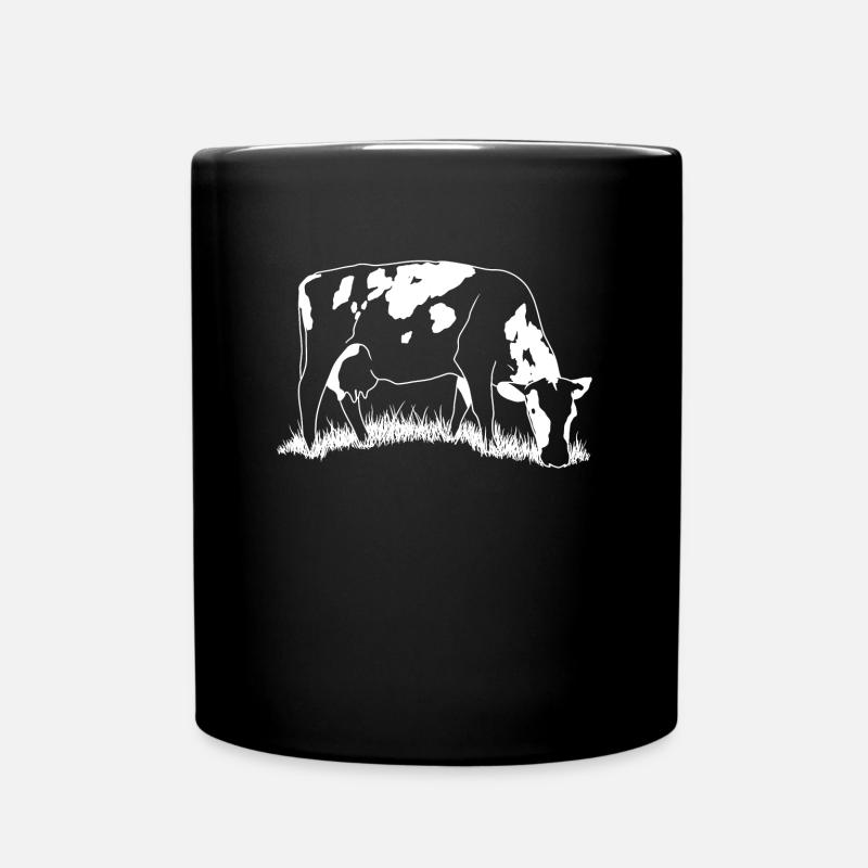 Kuh - Tasse einfarbig - Schwarz