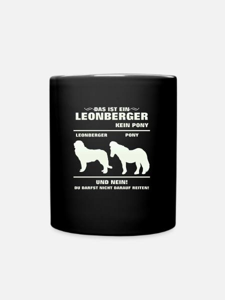 Leonberger Kein Pony Hunde Liebhaber Hunderasse - Tasse einfarbig - Schwarz