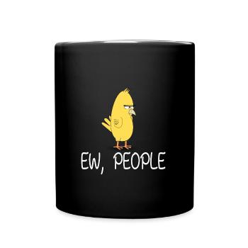 ew people angry bird - Full Colour Mug - black - Front