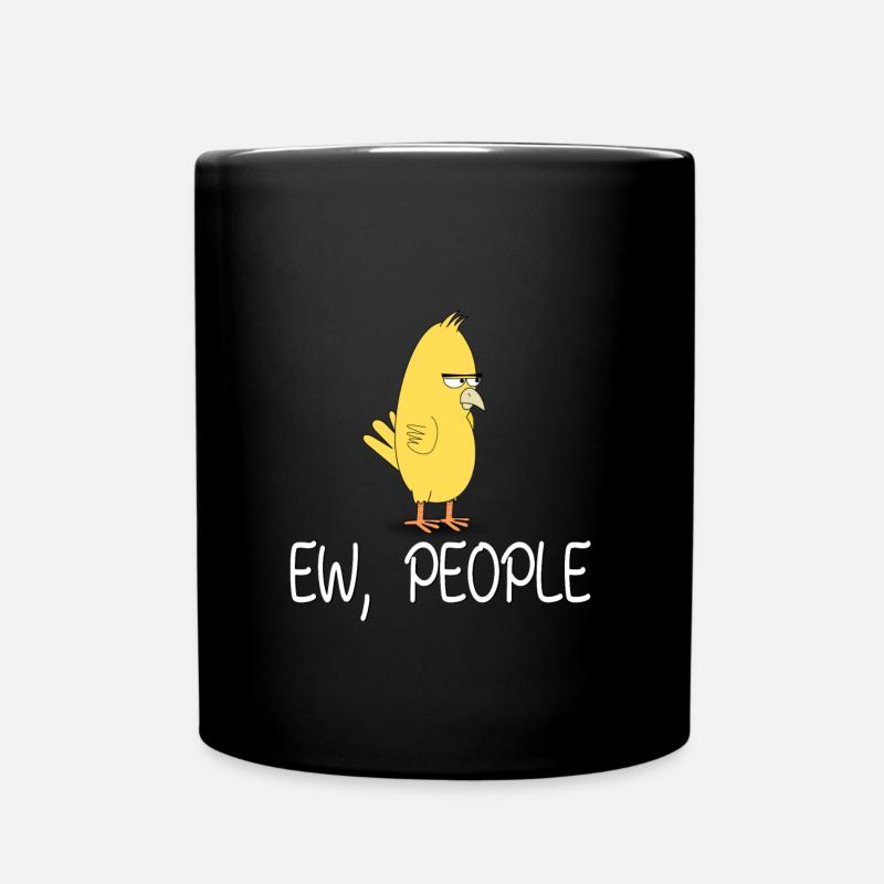 ew people angry bird - Tasse einfarbig - Schwarz