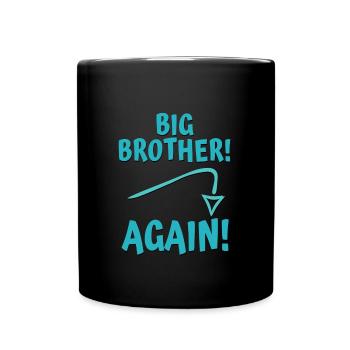grand frère encore - Mug uni - noir - Devant