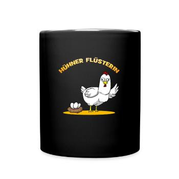 Chicken Whisper Farmer Farmer - Full Colour Mug - black - Front