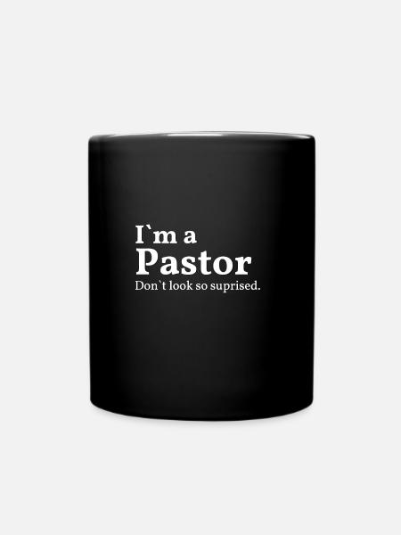 je suis un pasteur ne semble pas si surpris - Mug uni - noir