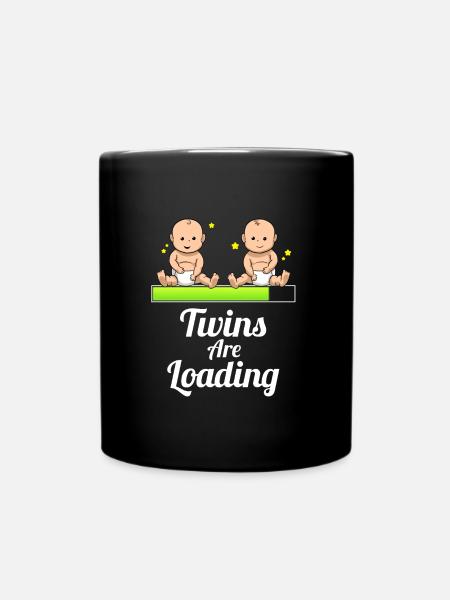Les jumeaux chargent des jumeaux grossesse - Mug uni - noir