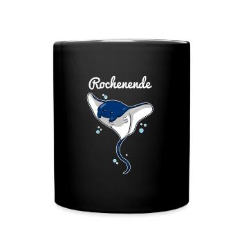 Rochenende Wochenende Manta - Tasse einfarbig - Schwarz - Vorne