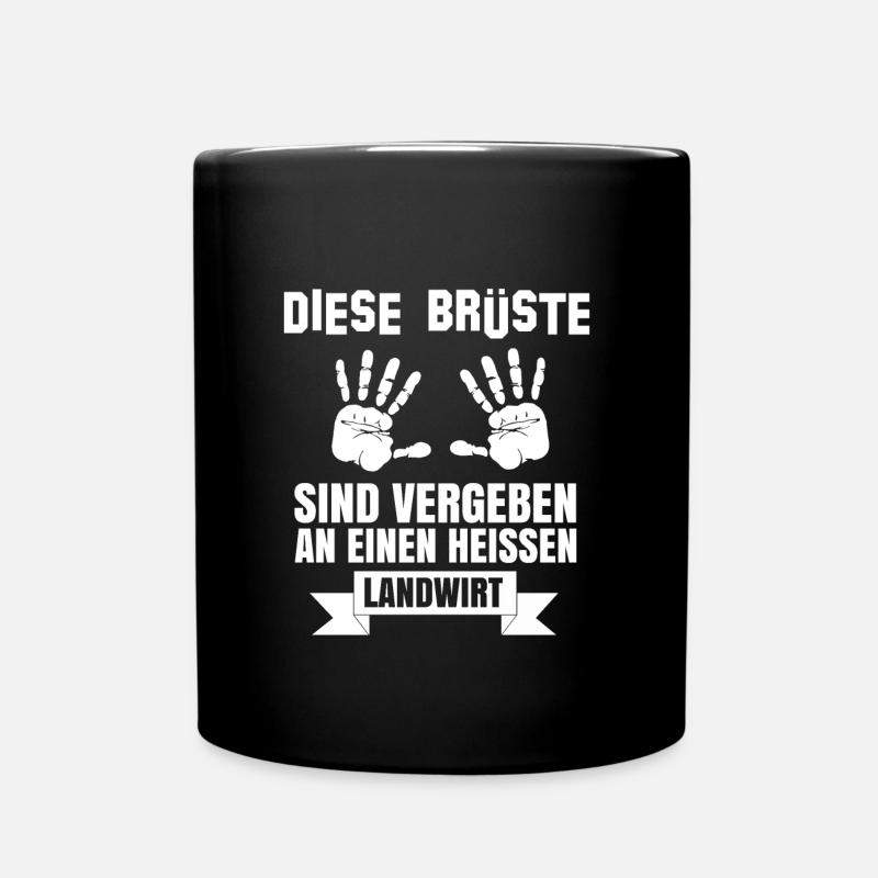 Diese Brüste Sind Vergeben - Tasse einfarbig - Schwarz