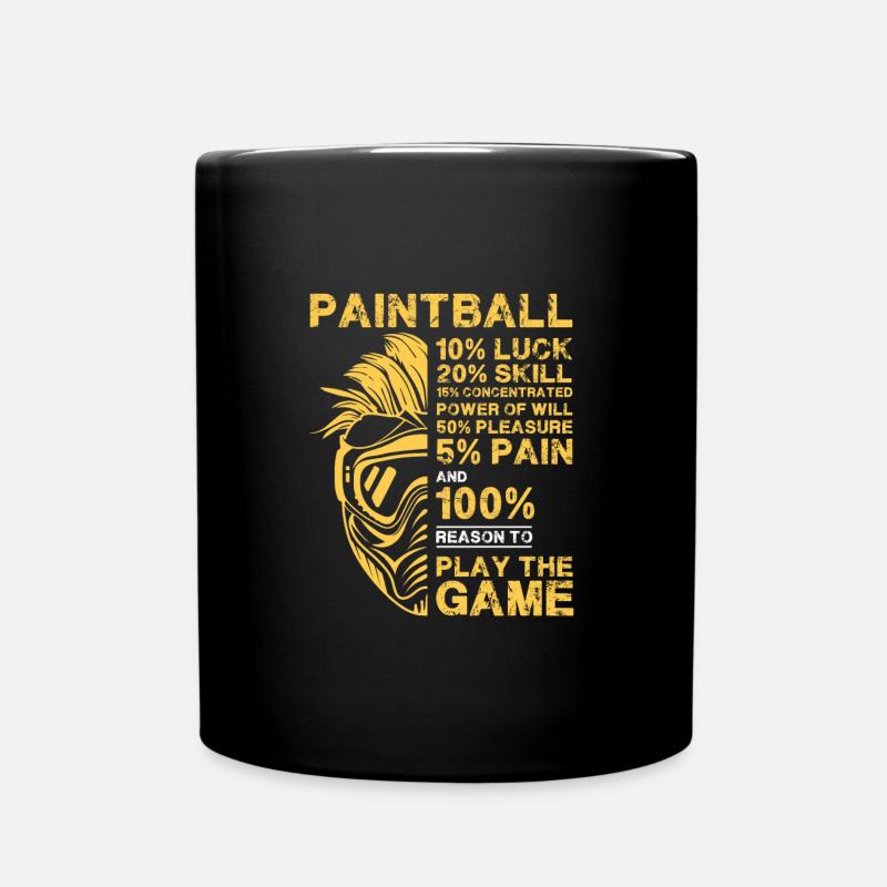 Paintball Spieler Paintball Game Gotcha Spruch - Tasse einfarbig - Schwarz