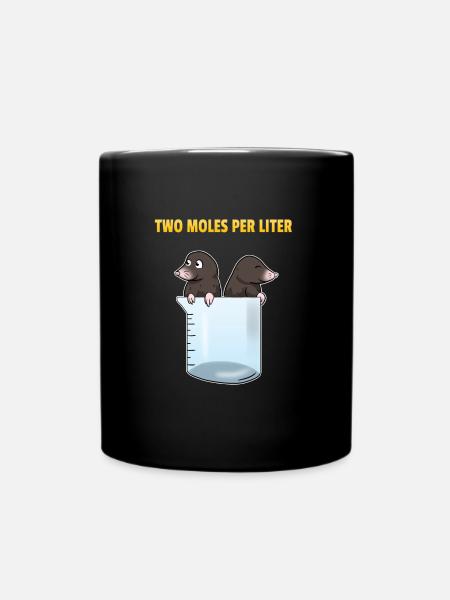Two Moles Par Litre Taupe Science Science - Mug uni - noir