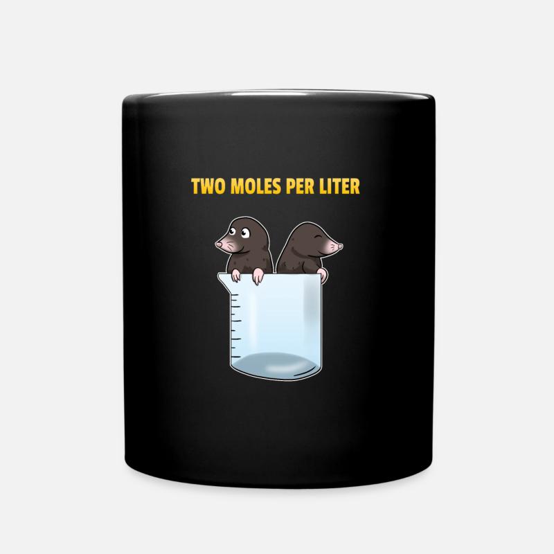 Two Moles Par Litre Taupe Science Science - Mug uni - noir