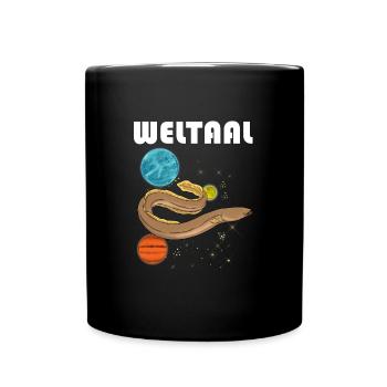 Weltaal Aal Angler - Tasse einfarbig - Schwarz - Vorne