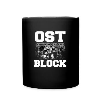 Ostblock härter als der Rest - Tasse einfarbig - Schwarz - Vorne
