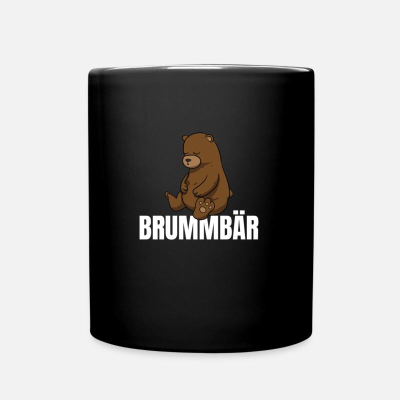 Brummbär Bären Bär - Tasse einfarbig - Schwarz