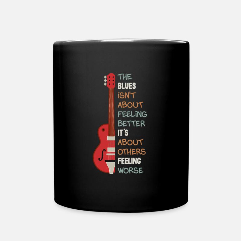 Blues musique guitariste guitariste guitare - Mug uni - noir