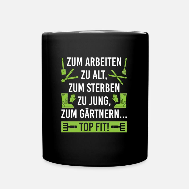 Gärtner Hobbygärtner Rentner Garten Geschenk - Tasse einfarbig - Schwarz