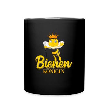 Lustiges Bienenkönigin Bienenzüchter Imker Bienen - Tasse einfarbig - Schwarz - Vorne