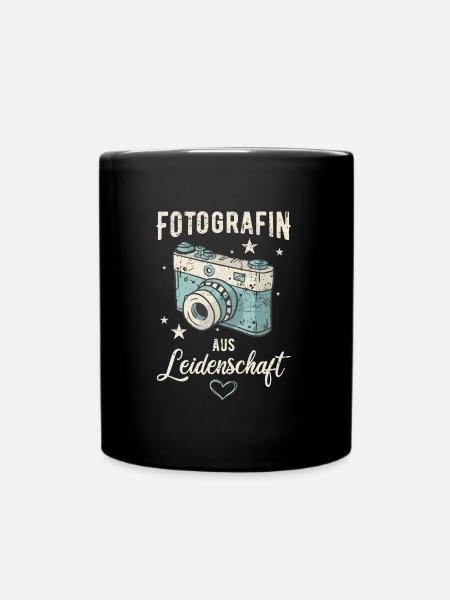 Fotografin aus Leidenschaft Fotografie Kamera Foto - Tasse einfarbig - Schwarz