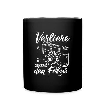 Photographer Never lose focus Photography Fot - Full Colour Mug - black - Front