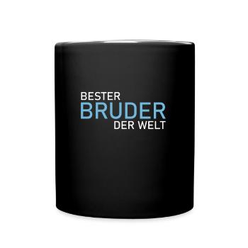 Bester Bruder Der Welt - Tasse einfarbig - Schwarz - Vorne