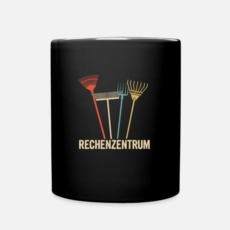 Gärtner Rechenzentrum Gartenarbeit Schrebergarten - Tasse einfarbig - Schwarz