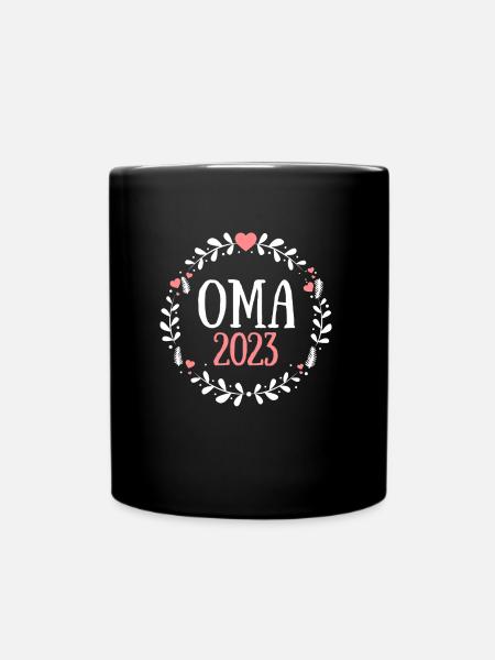 Oma 2023 Wird Geladen Großmutter Omi Enkel Familie - Tasse einfarbig - Schwarz