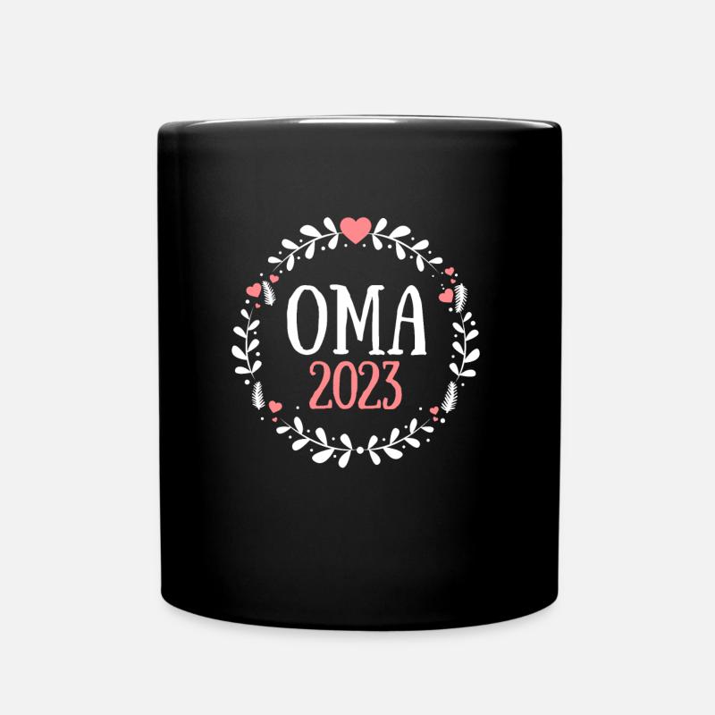 Oma 2023 Wird Geladen Großmutter Omi Enkel Familie - Tasse einfarbig - Schwarz
